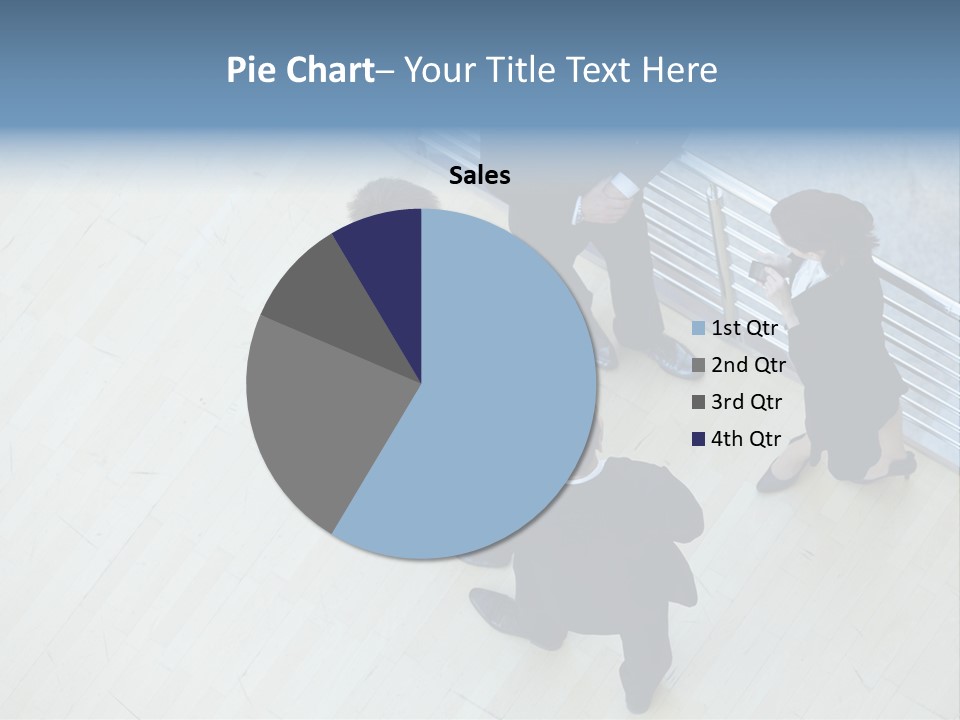 A Group Of People Standing Around A Wooden Floor PowerPoint Template