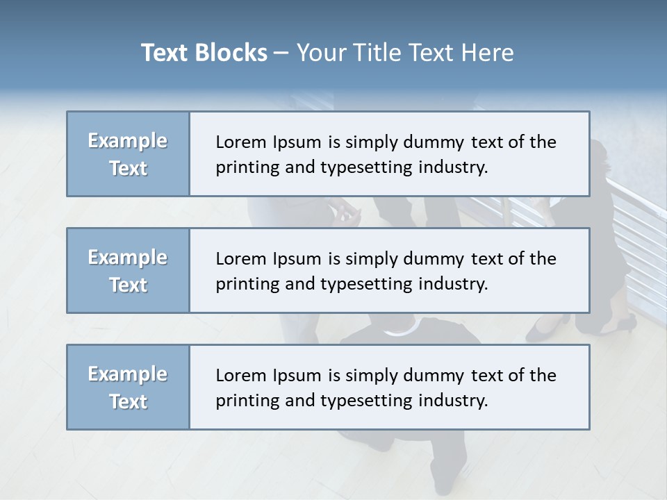 A Group Of People Standing Around A Wooden Floor PowerPoint Template