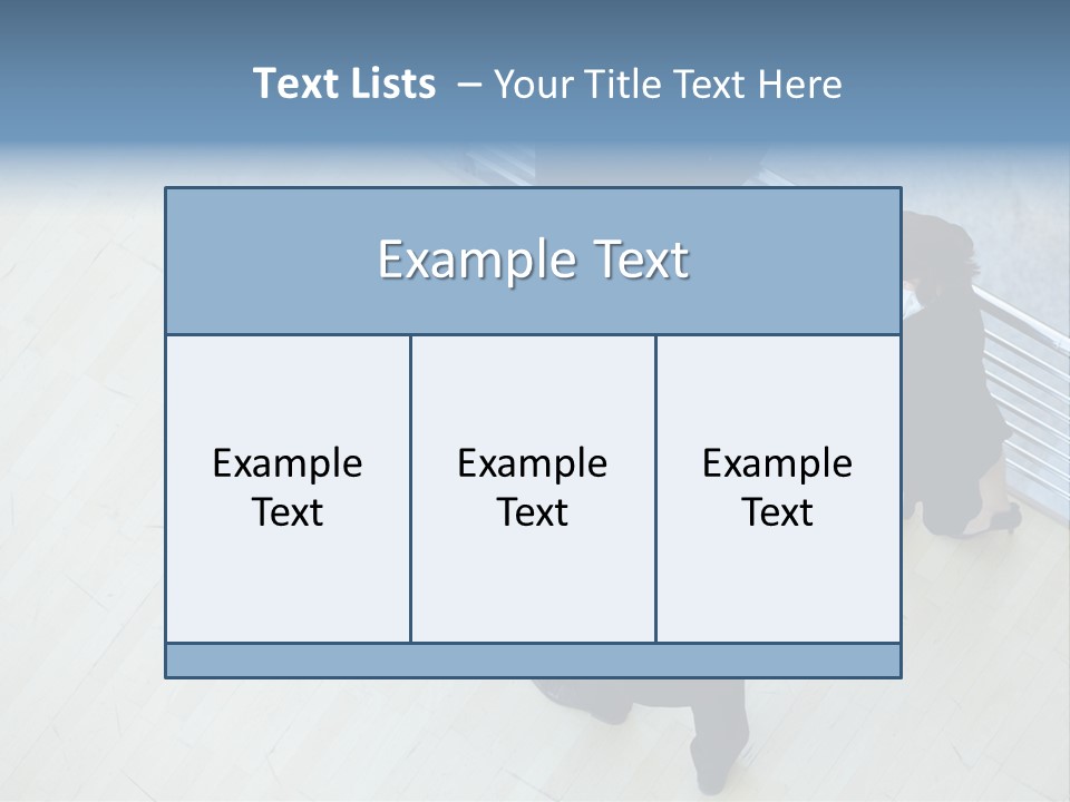 A Group Of People Standing Around A Wooden Floor PowerPoint Template