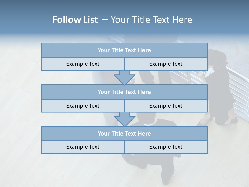 A Group Of People Standing Around A Wooden Floor PowerPoint Template