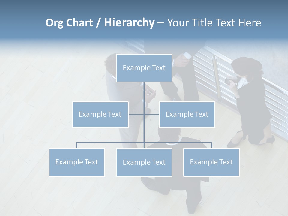 A Group Of People Standing Around A Wooden Floor PowerPoint Template