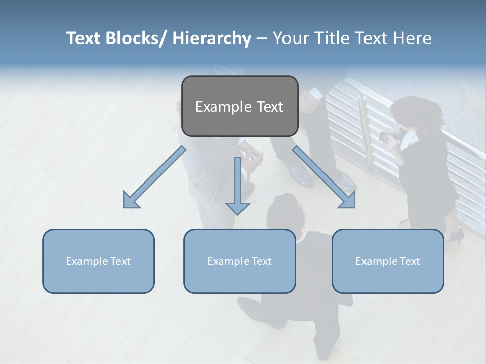A Group Of People Standing Around A Wooden Floor PowerPoint Template