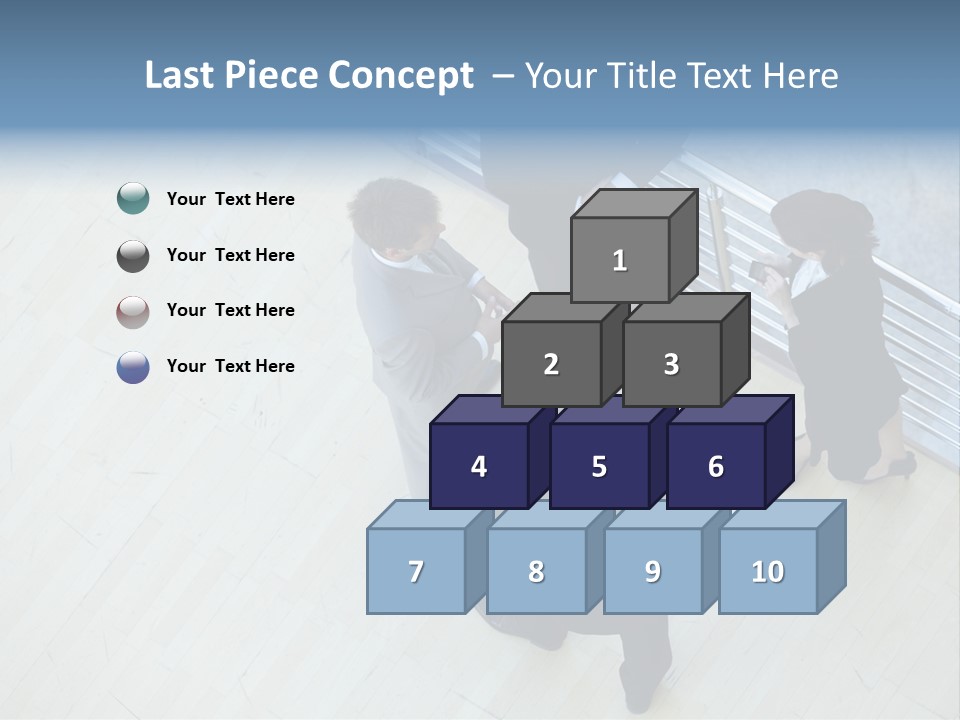 A Group Of People Standing Around A Wooden Floor PowerPoint Template