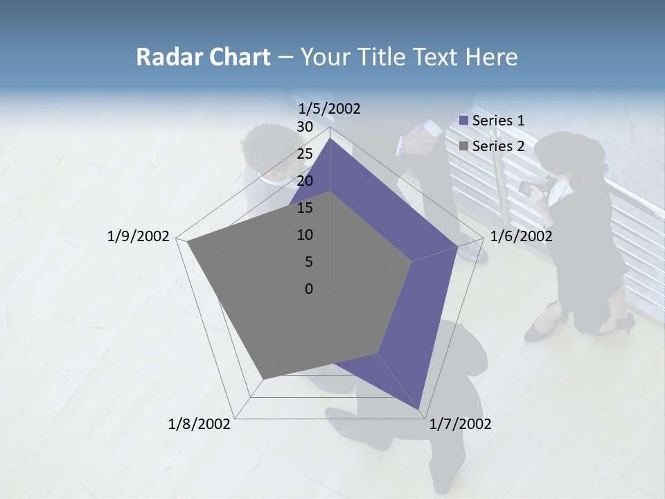 A Group Of People Standing Around A Wooden Floor PowerPoint Template