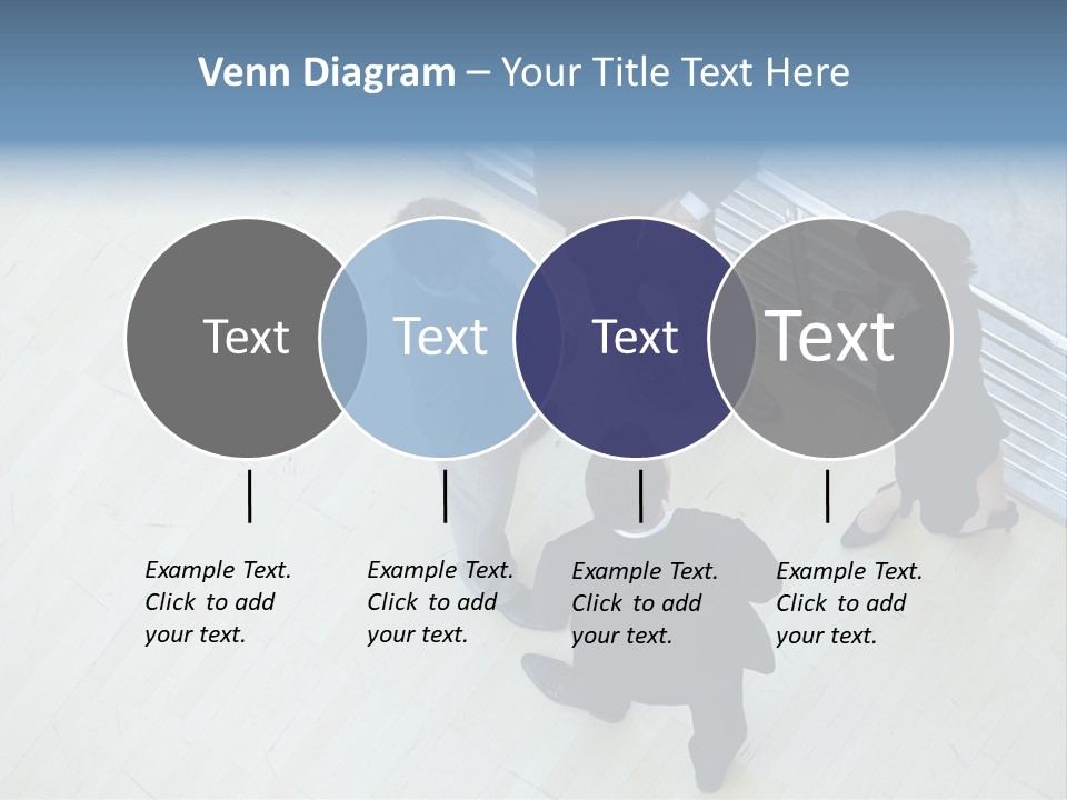 A Group Of People Standing Around A Wooden Floor PowerPoint Template