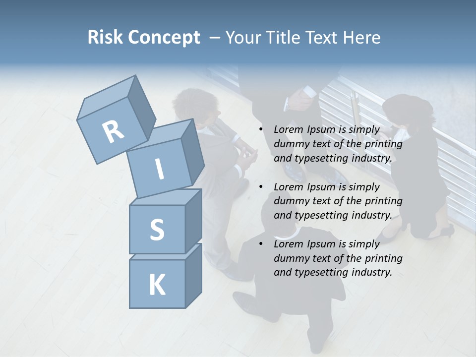 A Group Of People Standing Around A Wooden Floor PowerPoint Template