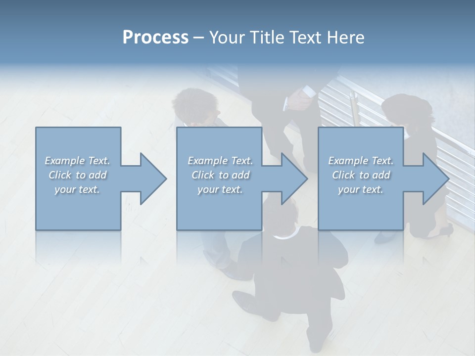 A Group Of People Standing Around A Wooden Floor PowerPoint Template