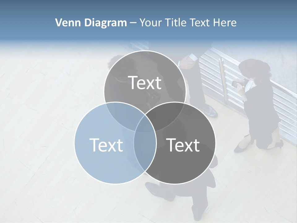 A Group Of People Standing Around A Wooden Floor PowerPoint Template