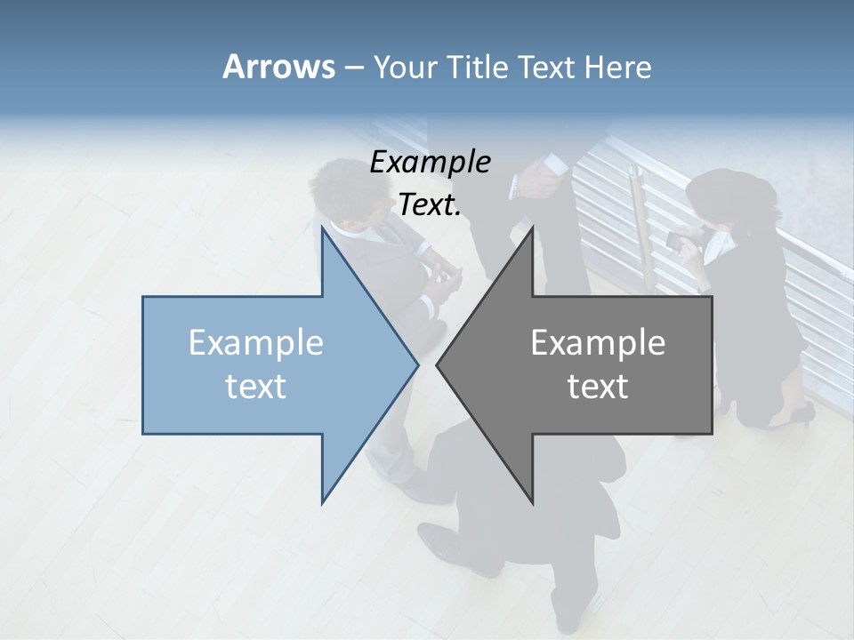 A Group Of People Standing Around A Wooden Floor PowerPoint Template