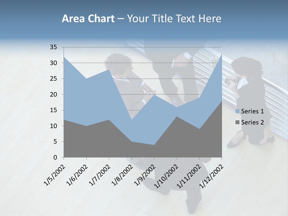 A Group Of People Standing Around A Wooden Floor PowerPoint Template