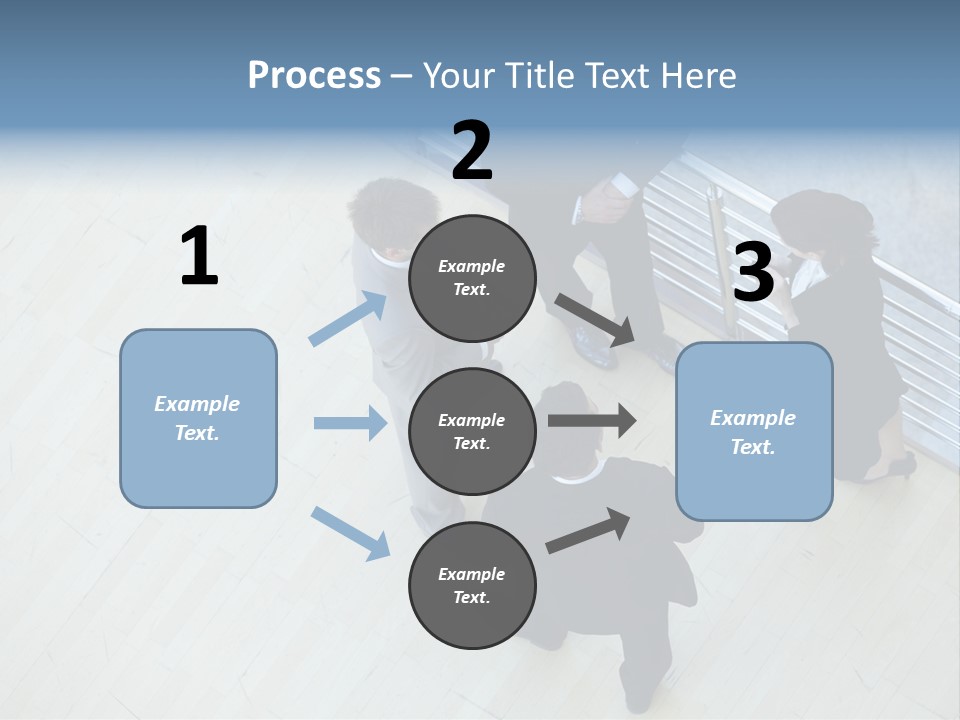 A Group Of People Standing Around A Wooden Floor PowerPoint Template