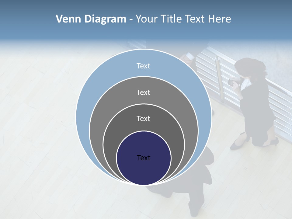 A Group Of People Standing Around A Wooden Floor PowerPoint Template
