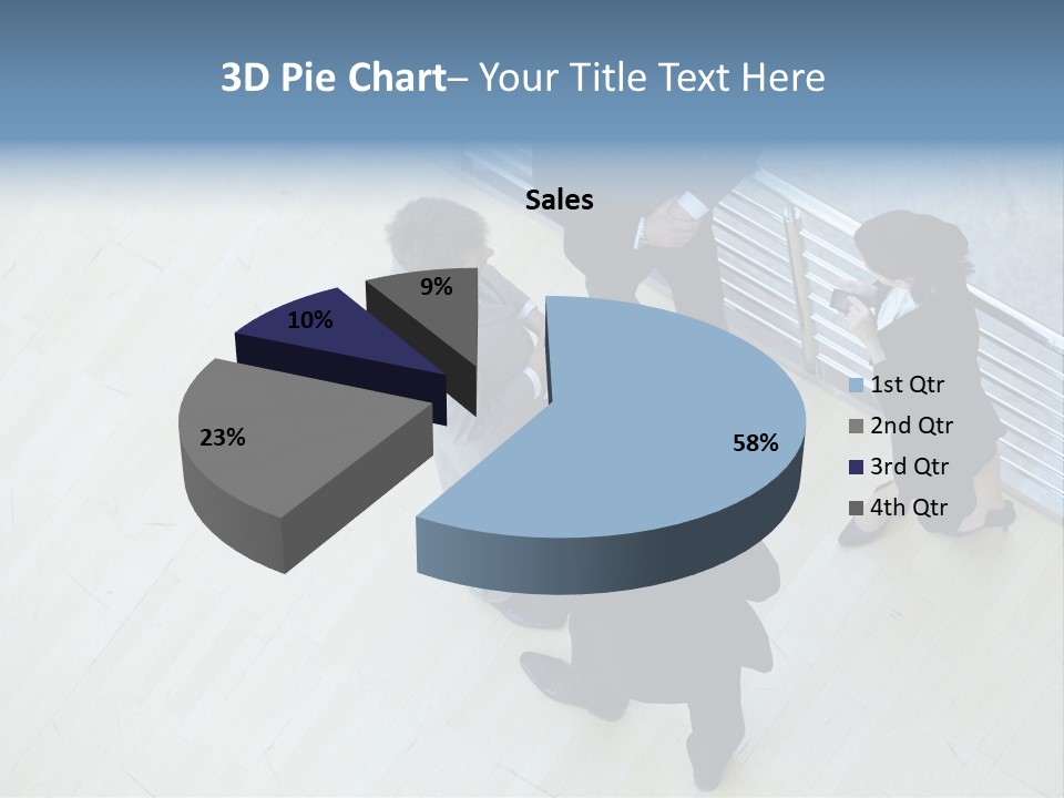 A Group Of People Standing Around A Wooden Floor PowerPoint Template