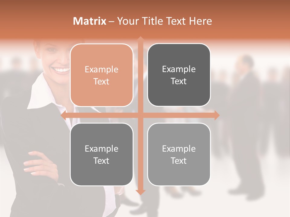 Blond Businesswoman Smart PowerPoint Template