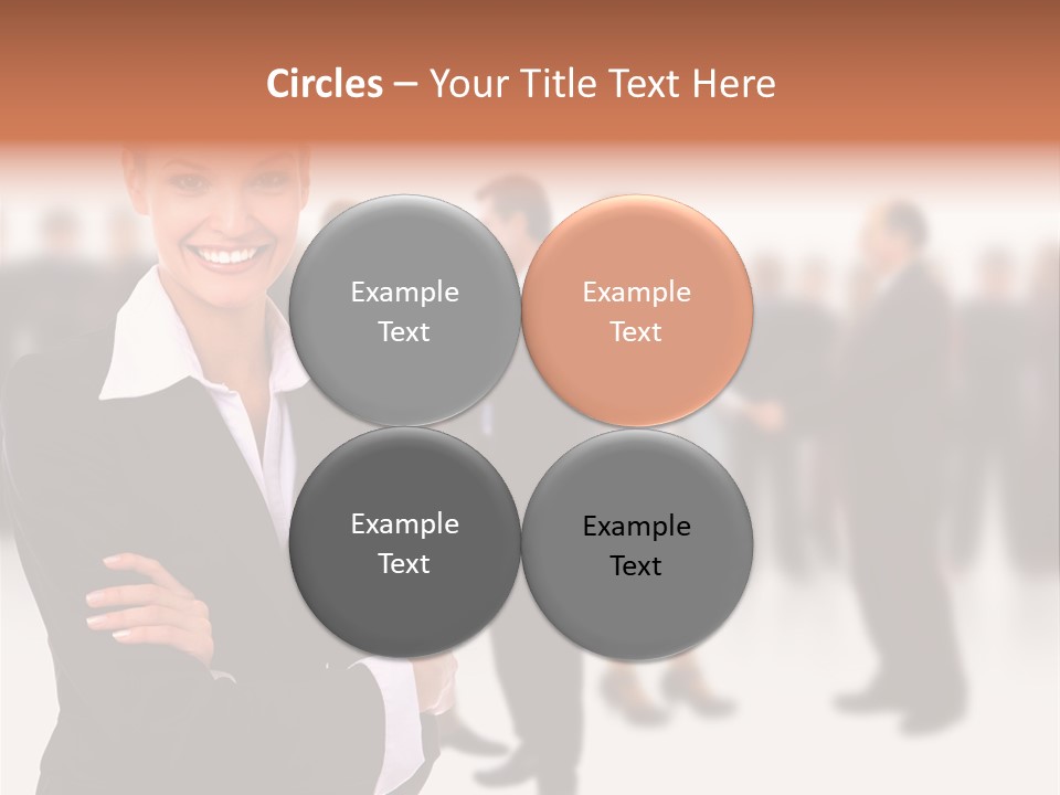 Blond Businesswoman Smart PowerPoint Template