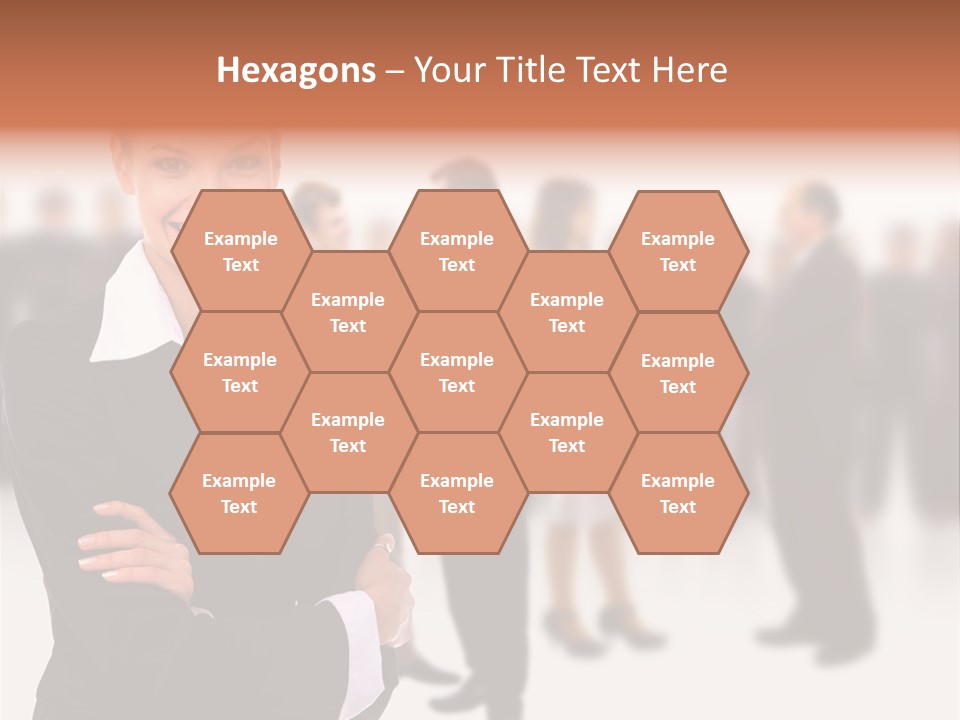 Blond Businesswoman Smart PowerPoint Template