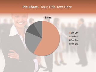 Blond Businesswoman Smart PowerPoint Template