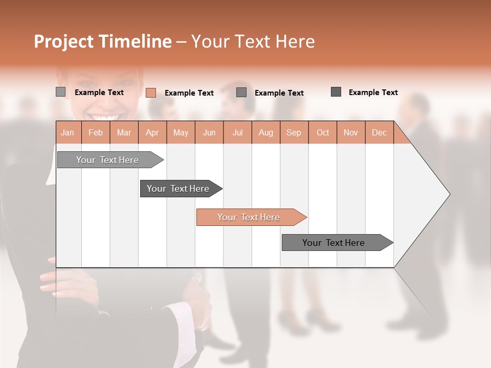 Blond Businesswoman Smart PowerPoint Template