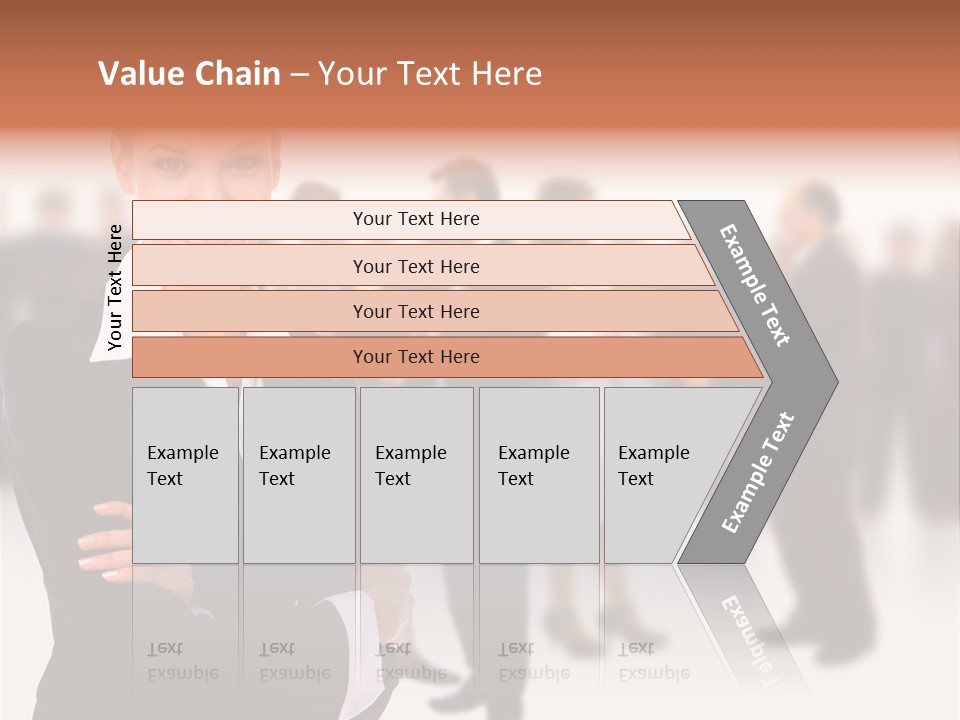 Blond Businesswoman Smart PowerPoint Template