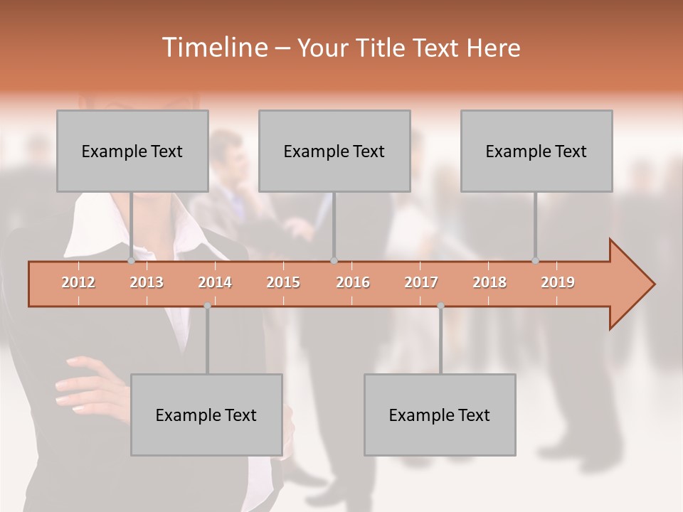 Blond Businesswoman Smart PowerPoint Template