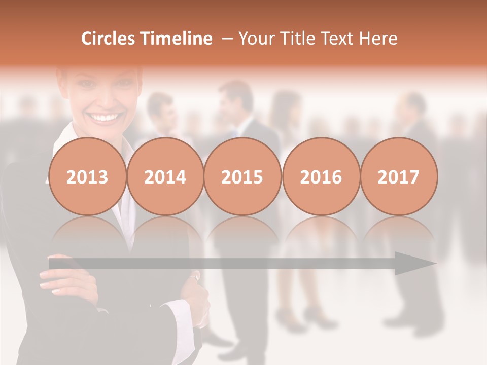 Blond Businesswoman Smart PowerPoint Template