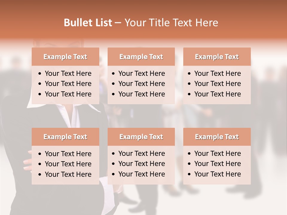 Blond Businesswoman Smart PowerPoint Template