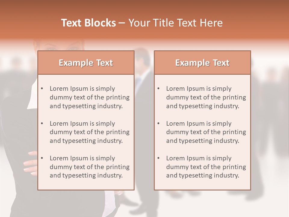 Blond Businesswoman Smart PowerPoint Template