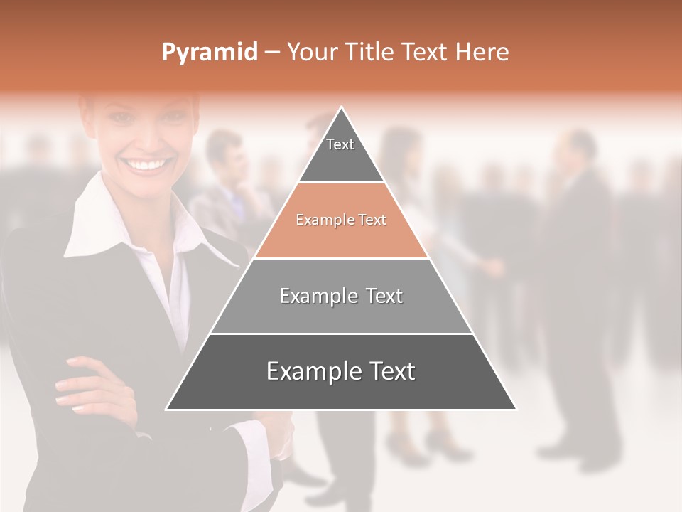 Blond Businesswoman Smart PowerPoint Template