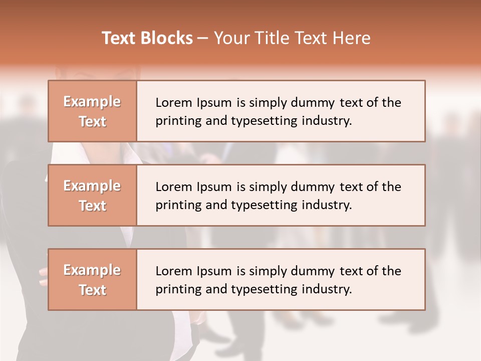 Blond Businesswoman Smart PowerPoint Template