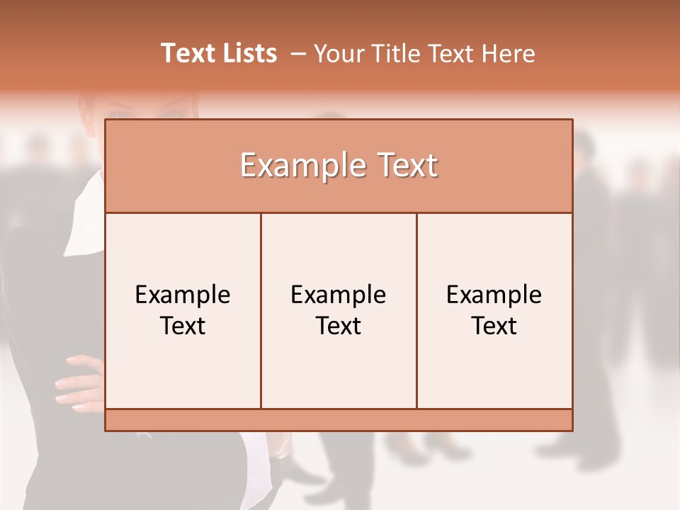 Blond Businesswoman Smart PowerPoint Template