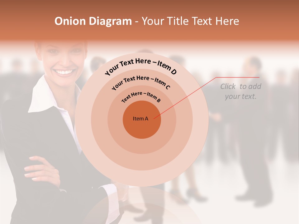 Blond Businesswoman Smart PowerPoint Template