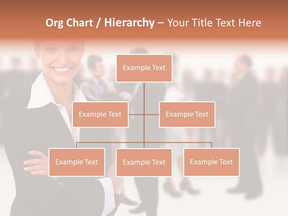 Blond Businesswoman Smart PowerPoint Template