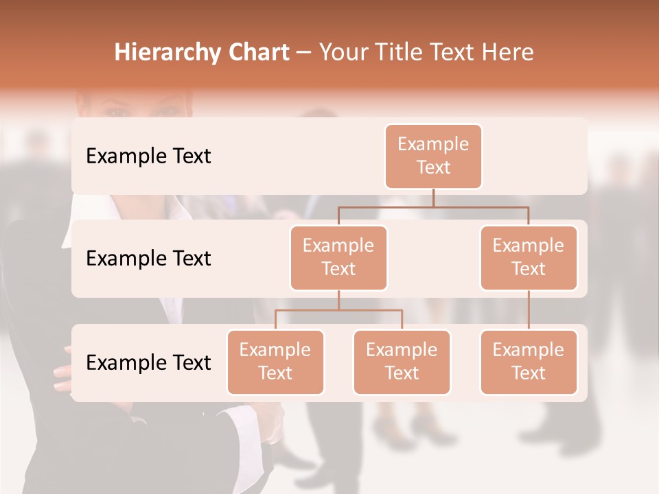 Blond Businesswoman Smart PowerPoint Template