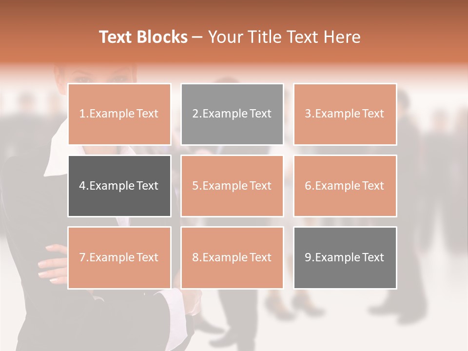 Blond Businesswoman Smart PowerPoint Template