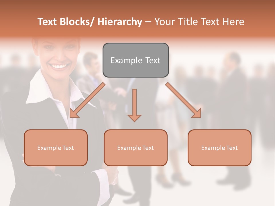 Blond Businesswoman Smart PowerPoint Template