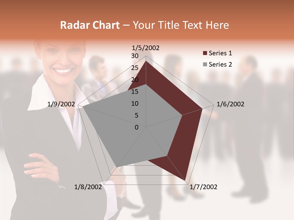 Blond Businesswoman Smart PowerPoint Template