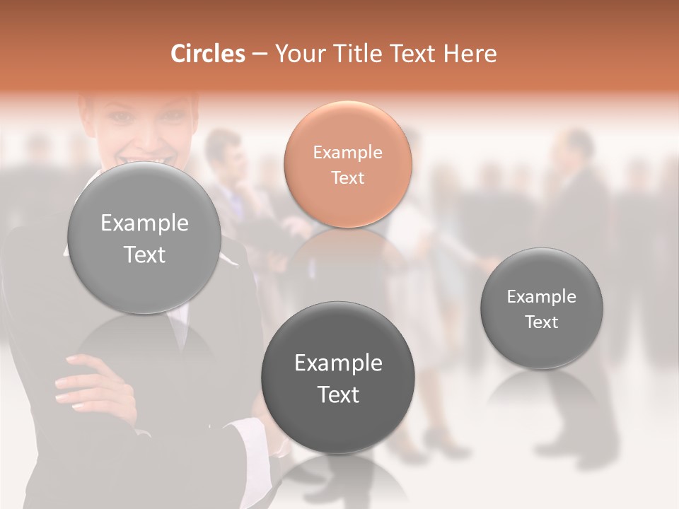 Blond Businesswoman Smart PowerPoint Template