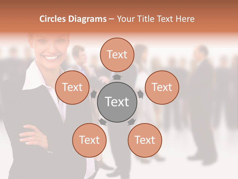 Blond Businesswoman Smart PowerPoint Template