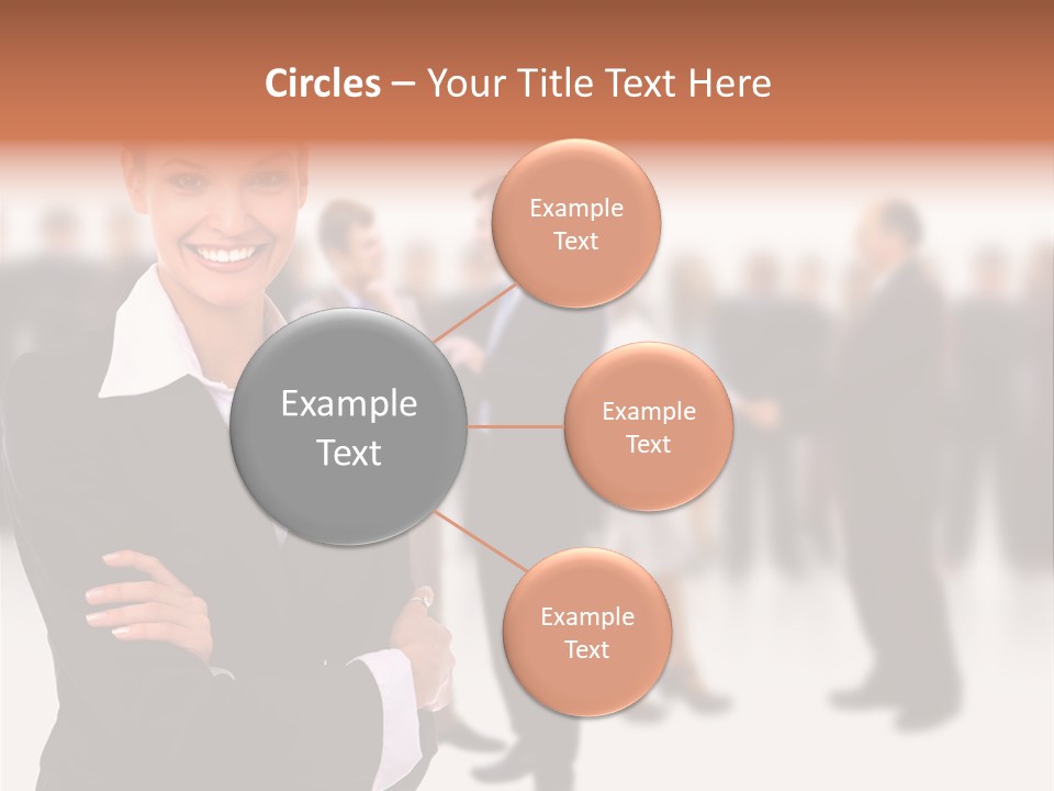 Blond Businesswoman Smart PowerPoint Template