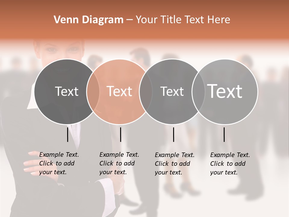 Blond Businesswoman Smart PowerPoint Template