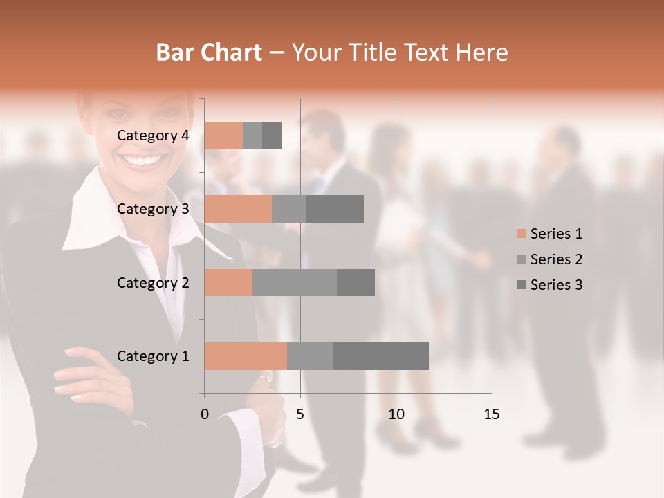 Blond Businesswoman Smart PowerPoint Template