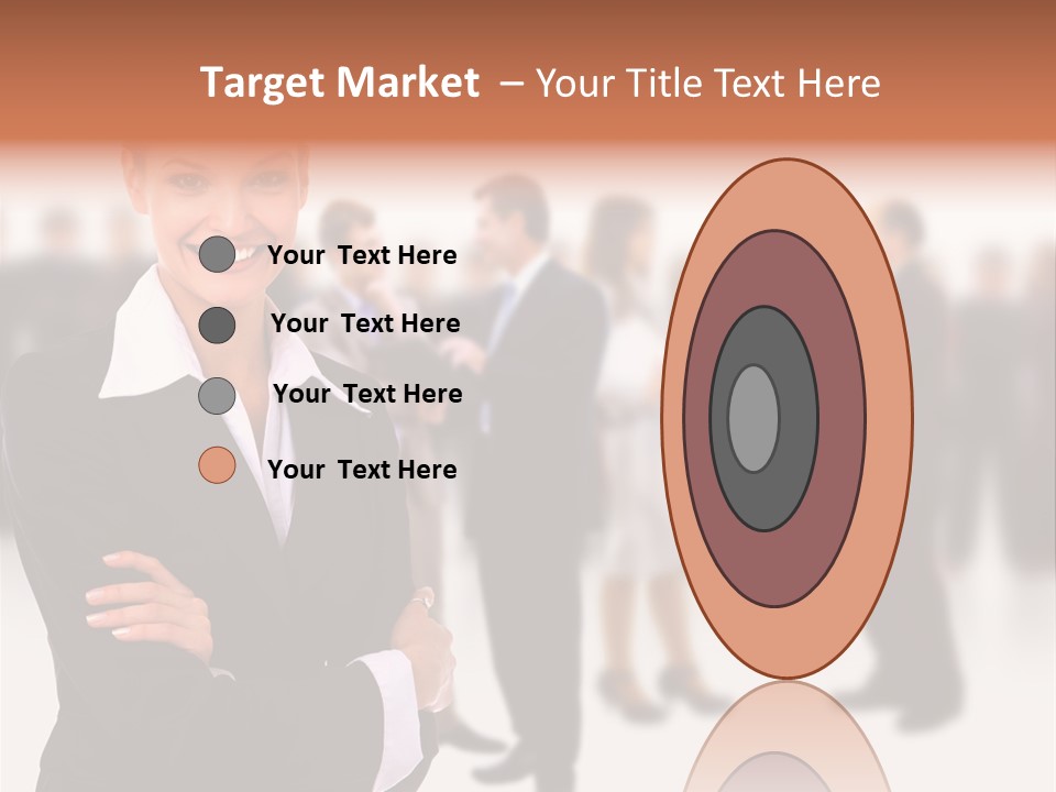 Blond Businesswoman Smart PowerPoint Template