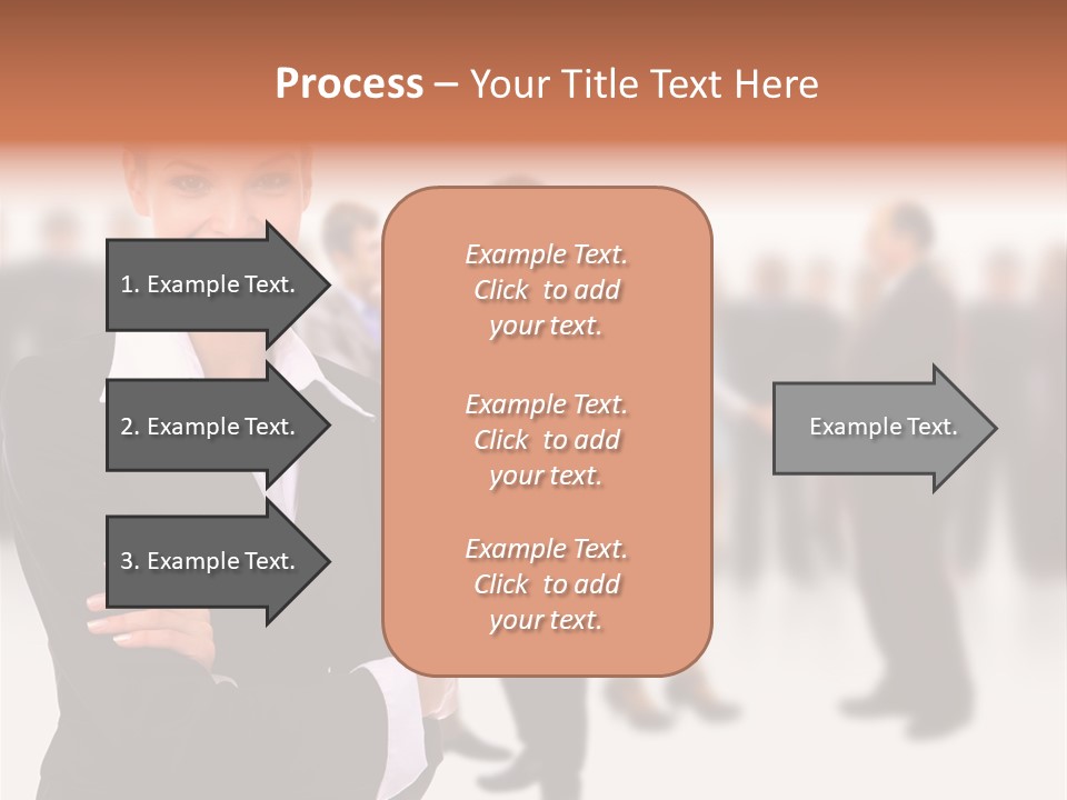 Blond Businesswoman Smart PowerPoint Template