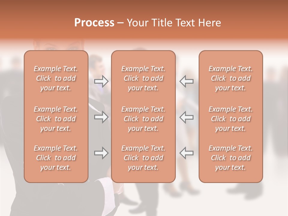 Blond Businesswoman Smart PowerPoint Template