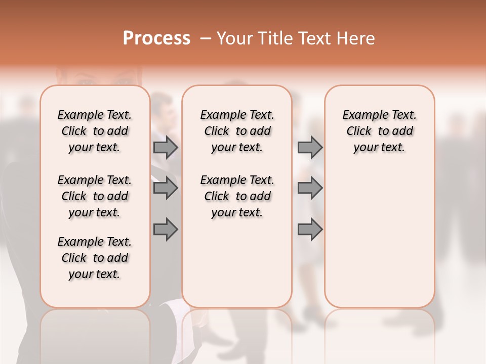 Blond Businesswoman Smart PowerPoint Template