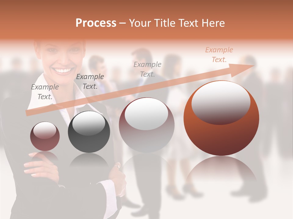 Blond Businesswoman Smart PowerPoint Template