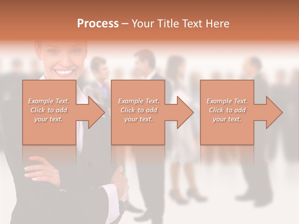 Blond Businesswoman Smart PowerPoint Template