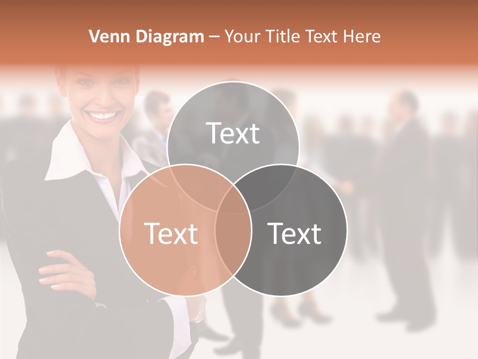 Blond Businesswoman Smart PowerPoint Template
