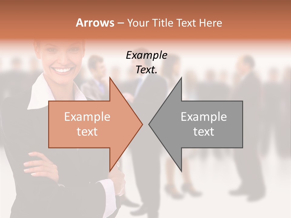 Blond Businesswoman Smart PowerPoint Template