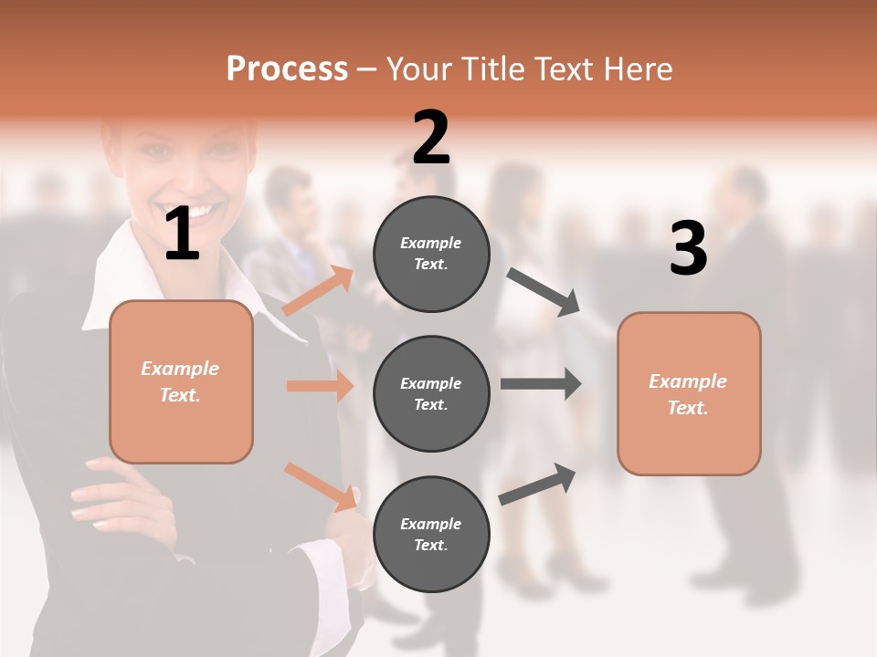 Blond Businesswoman Smart PowerPoint Template